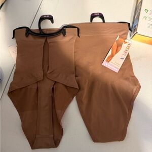 Joyspun Women’s High-Waist Shapewear Briefs in Brown Thong